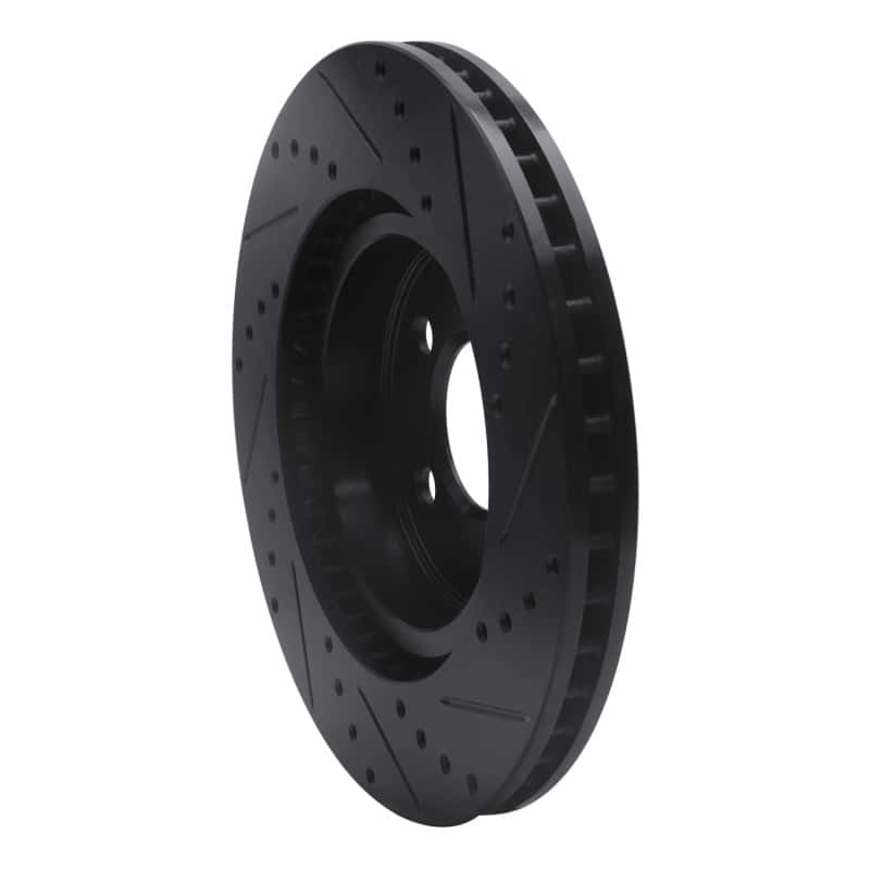 R1 Concepts — R1 05-23 Chrysler 300 Front Left Drilled & Slotted Black Brake Rotor
R1 Brake Rotor Drill - view 4