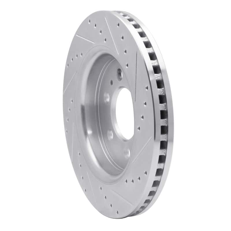 DFC — DFC 07-21 Ford F-150 4WD Front Left Drilled & Slotted Silver Brake Rotor - view 4