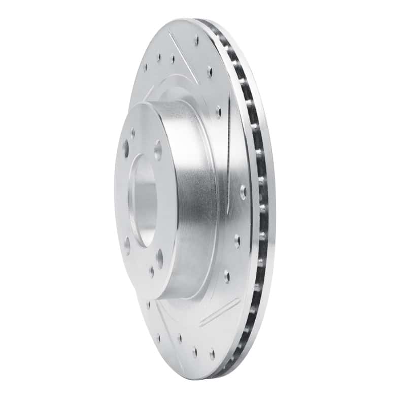 R1 Concepts — R1 16-25 Dodge Attitude (Mexico) Front Right Drilled & Slotted Silver Brake Rotor
R1 Brake Rotor Drill - view 2