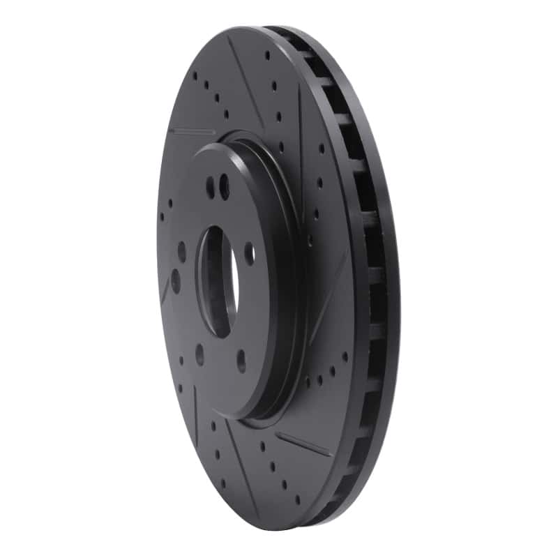 R1 Concepts — R1 96-11 Chrysler Crossfire Front Right Drilled & Slotted Black Brake Rotor
R1 Brake Rotor Drill - view 2