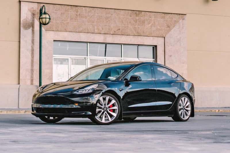 Rally Armor — Rally Armor 17-23 Tesla Model 3 Black UR Mud Flap w/White Logo
Mud Flap - view 6