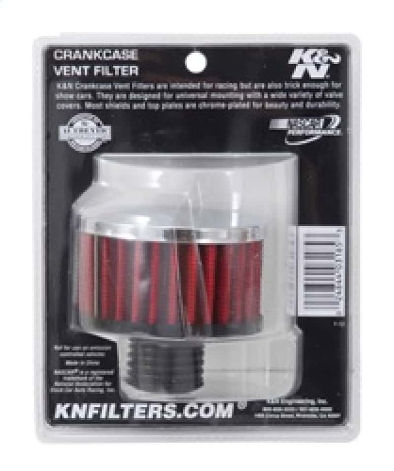 K&N Engineering — K&N .5in Flange ID x 3in OD x 3.25in H Rubber Base Crankcase Vent Filter
Vent Air Filter/Brea
Vent Air Filter - view 6