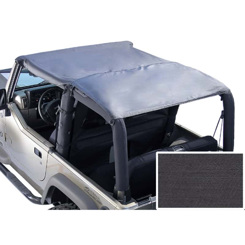 Rugged Ridge — Rugged Ridge Roll Bar Top Black Diamond 76-86 Jeep CJ7&87-91 Jeep Wrangler YJ
Brief Soft Top
OFFROAD_TOPS - view 2