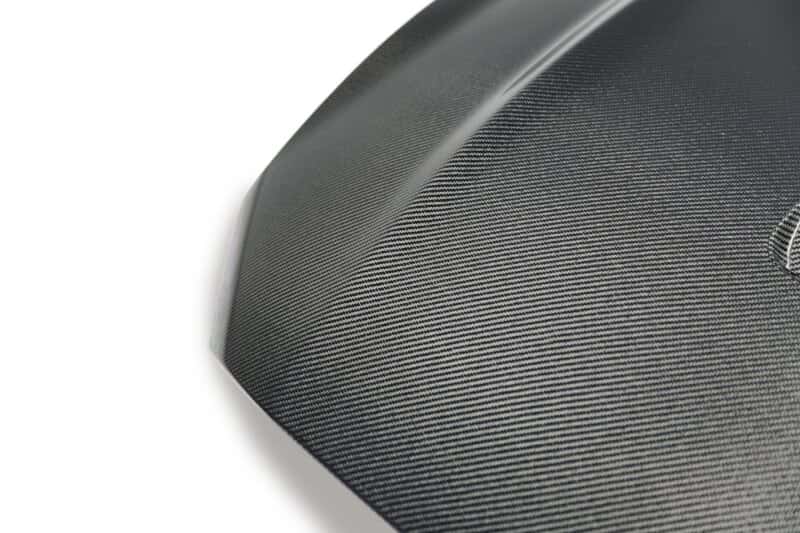 Anderson Composites — Anderson Composites 18-19 Ford Mustang Double Sided Type-GT5 Carbon Fiber Hood - view 4