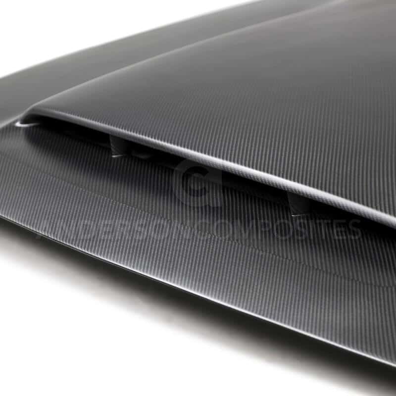 Anderson Composites — Anderson Composites 2018 Dodge Demon Type-OE Dry Carbon Fiber Hood - view 4