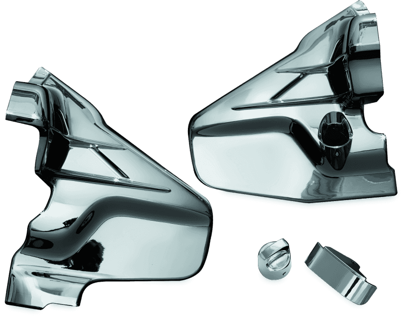 Kuryakyn — Kuryakyn Louvered Transmission Cover 01-17 Honda GL1800 Chrome - view 1