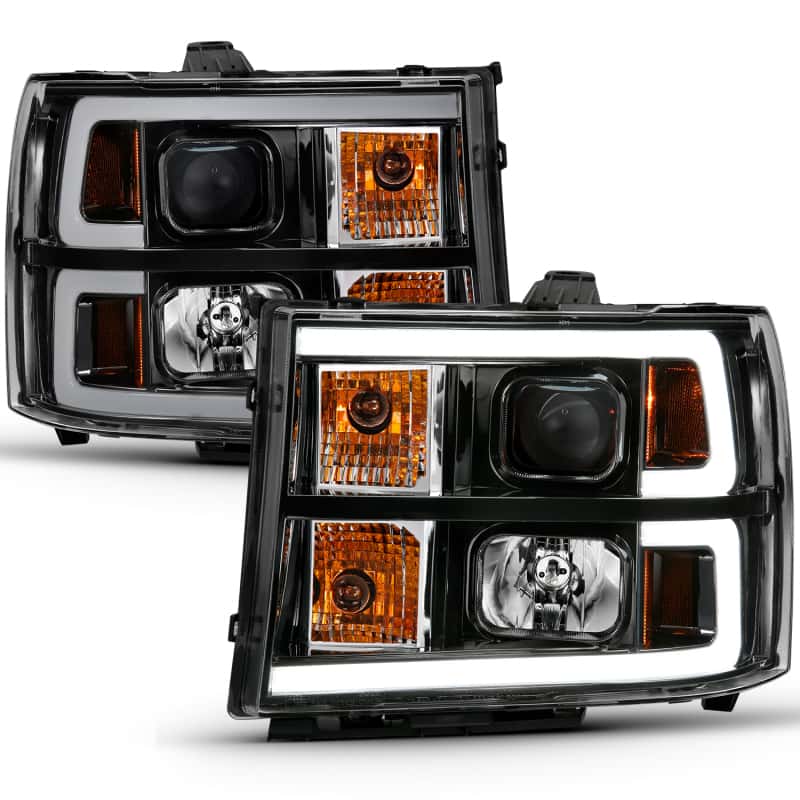 ANZO — ANZO 2007-2013 GMC Sierra 1500 Projector Headlight Plank Style Black w/ Clear Lens Amber
Head Light Set
HdLtSet - view 8