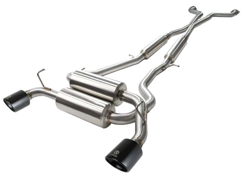 aFe — aFe Takeda 2-1/2 in 304 SS Cat-Back Exhaust System Infiniti G37 08-13/Q60 14-15 V6-3.7 w/ Black Tips
Cat-Back Exhaust - view 1