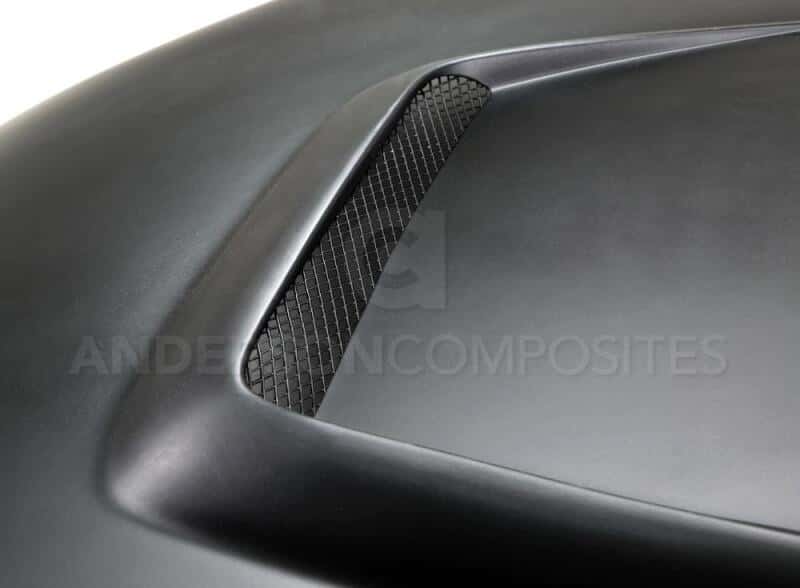 Anderson Composites — Anderson Composites 15-16 Ford Mustang (Excl. GT350/GT350R) Type-GR Fiberglass Hood - view 4