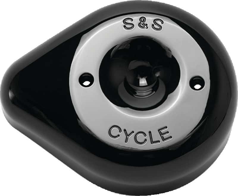 S&S Cycle — S&S Cycle Stealth Applications Teardrop Air Cleaner Cover - Gloss Black - view 2