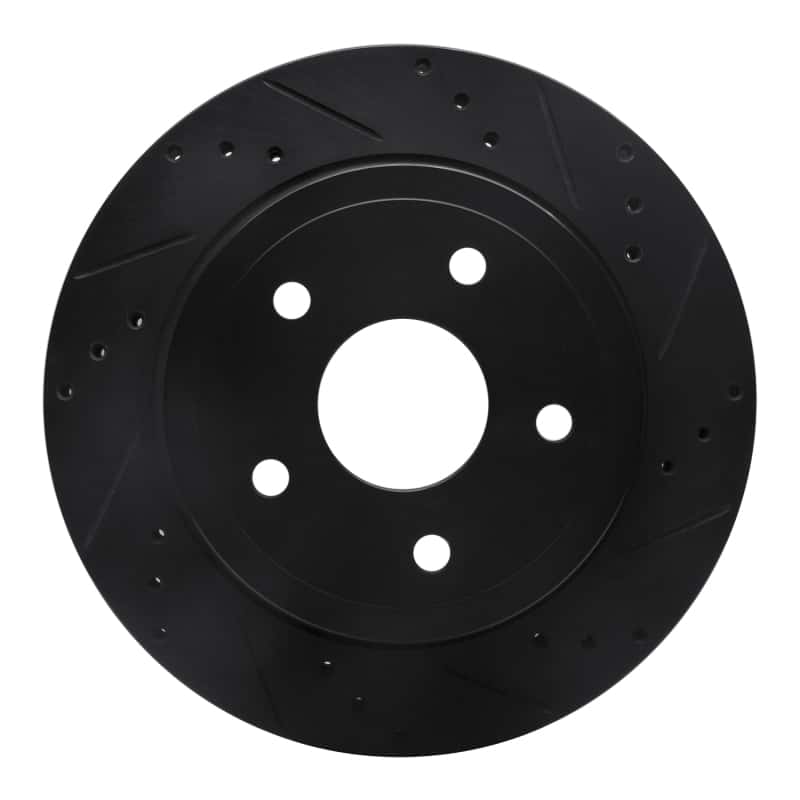 R1 Concepts — R1 04-06 Dodge Ram 1500 Pickup Rear Right Drilled & Slotted Black Brake Rotor
R1 Brake Rotor Drill - view 1