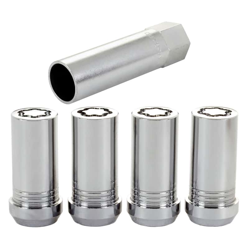 McGard — McGard Wheel Lock Nut Set - 4pk. (Tuner / Cone Seat) M14X1.5 / 1in. Hex / 1.935in. Length - Chrome - view 4