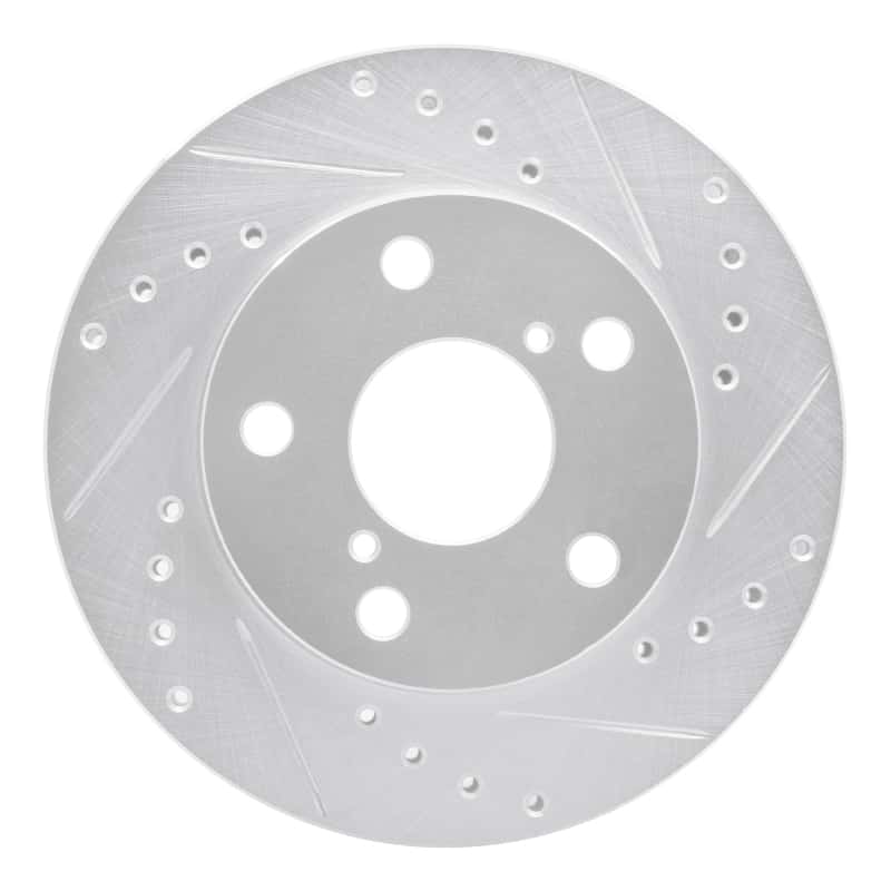R1 Concepts — R1 91-95 Toyota MR2 Front Right Drilled & Slotted Silver Brake Rotor
R1 Brake Rotor Drill - view 1