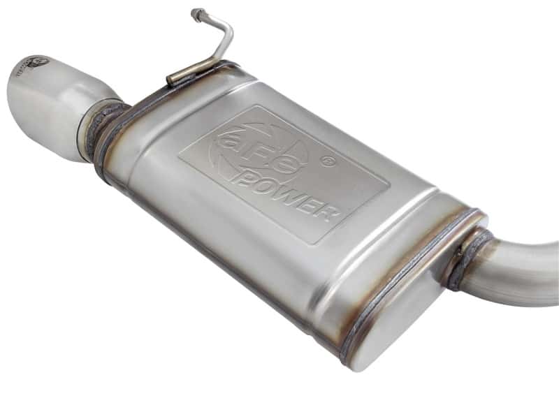 aFe — aFe MACHForce XP Exhausts Cat-Back SS-304 EXH w/ Polished Tips 15-16 Ford Mustang EcoBoost 2.3L (t)
Cat-Back Exhaust - view 3