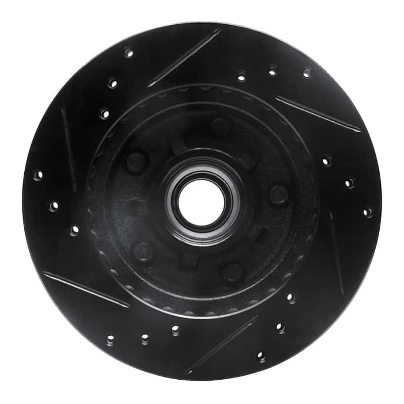 R1 Concepts — R1 1982-1995 Buick Regal Front Right Drilled & Slotted Black Brake Rotor
R1 Brake Rotor Drill - view 5
