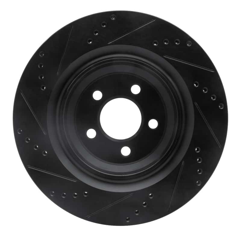 R1 Concepts — R1 05-23 Chrysler 300 Rear Right Drilled & Slotted Black Brake Rotor
R1 Brake Rotor Drill - view 5