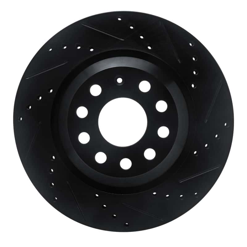 DFC — DFC 06-25 Audi S3 (USA/Canada) Rear Right Drilled & Slotted Black Brake Rotor - view 1