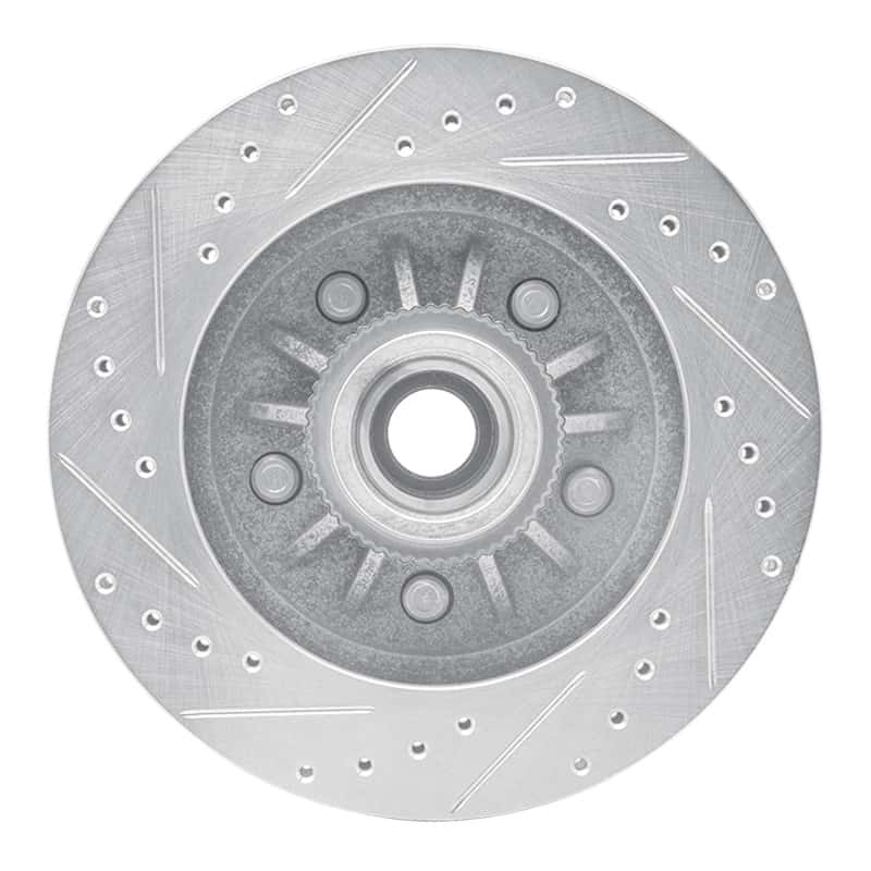 R1 Concepts — R1 97-00 Ford F-150 RWD Front Right Drilled & Slotted Silver Brake Rotor
R1 Brake Rotor Drill - view 5