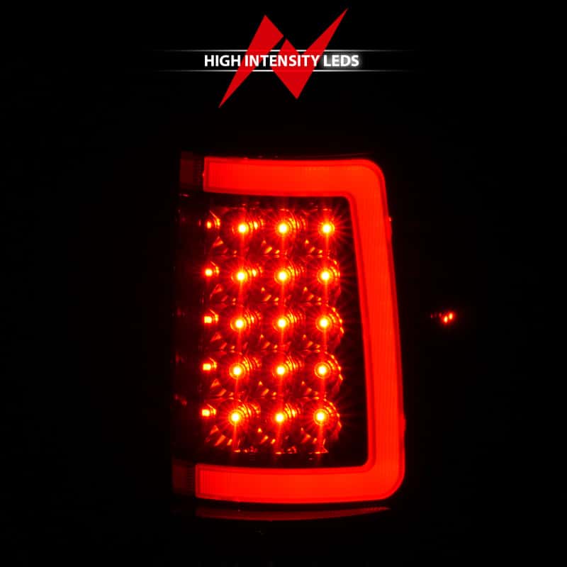 ANZO — ANZO 2004-2006 Ford F-150 LED Tail Lights w/ Light Bar Black Housing Smoke Lens - view 13