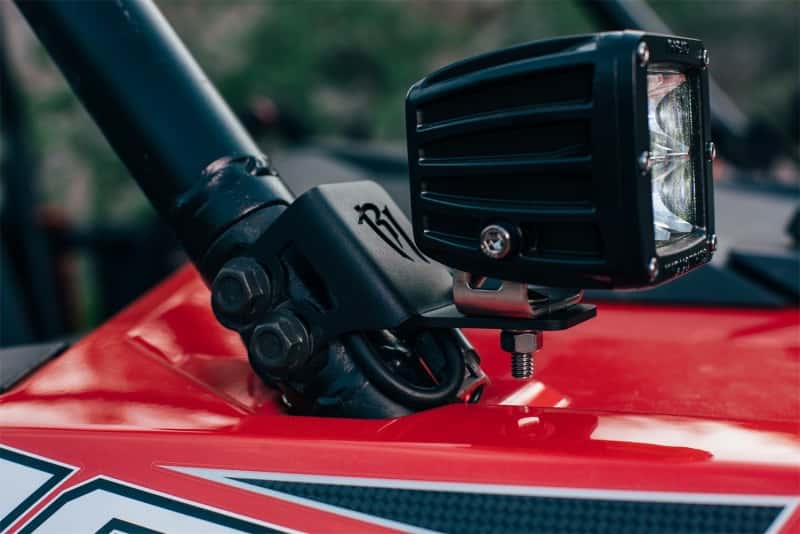 Rigid Industries — Rigid Industries 2014-2015 Polaris RZR XP1000 Single A Pillar D/DXL/SR-M/SR-Q-Series Mount Bracket
A-PILLAR MOUNT - view 2