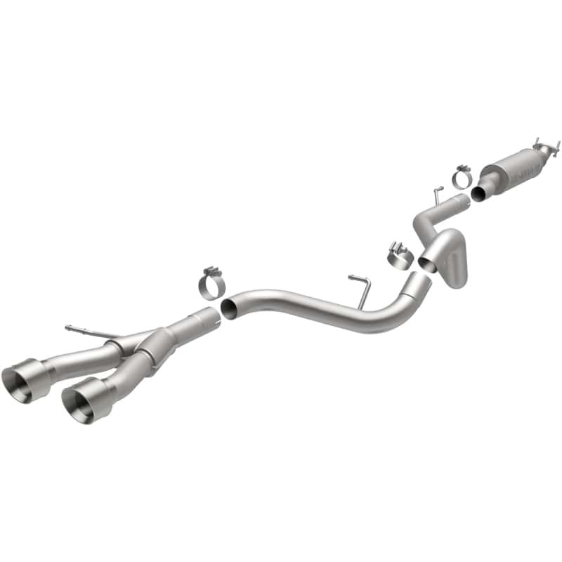 Magnaflow — MagnaFlow 13 Hyundai Veloster 1.6L Turbo Dual Center Rear Exit Stainless Cat Back Perf Exhaust
Cat-Back - view 8