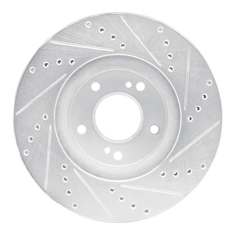 R1 Concepts — R1 97-01 Infiniti Q45 Front Left Drilled & Slotted Silver Brake Rotor
R1 Brake Rotor Drill - view 5