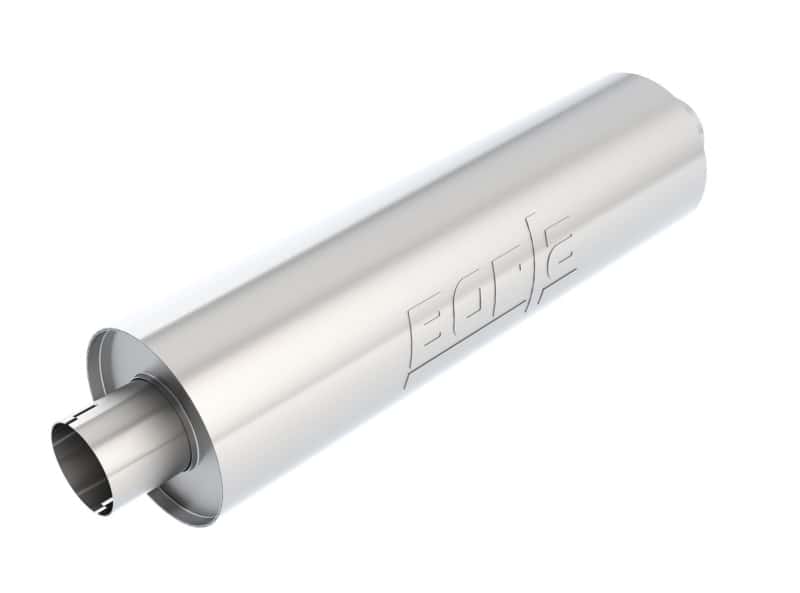Borla — Borla Heavy Duty (Truck) Muffler - 3in Center-Center 24in x 6.75in Round (Notched)
Truck Muffler
Muffler - view 1