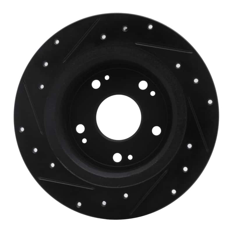 R1 Concepts — R1 05-17 Honda Accord Rear Right Drilled & Slotted Black Brake Rotor
R1 Brake Rotor Drill - view 5