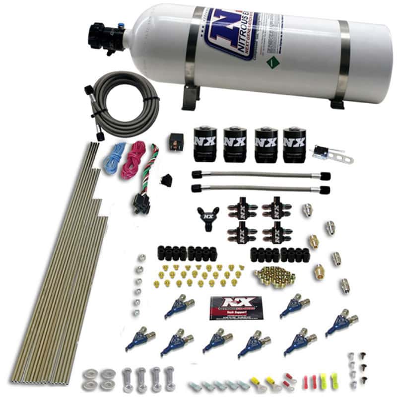 Nitrous Express — Nitrous Express 8 Cyl Alcohol Nitrous Kit (250-550HP) w/15lb Bottle
Injection System Kit
N2OSys - view 2