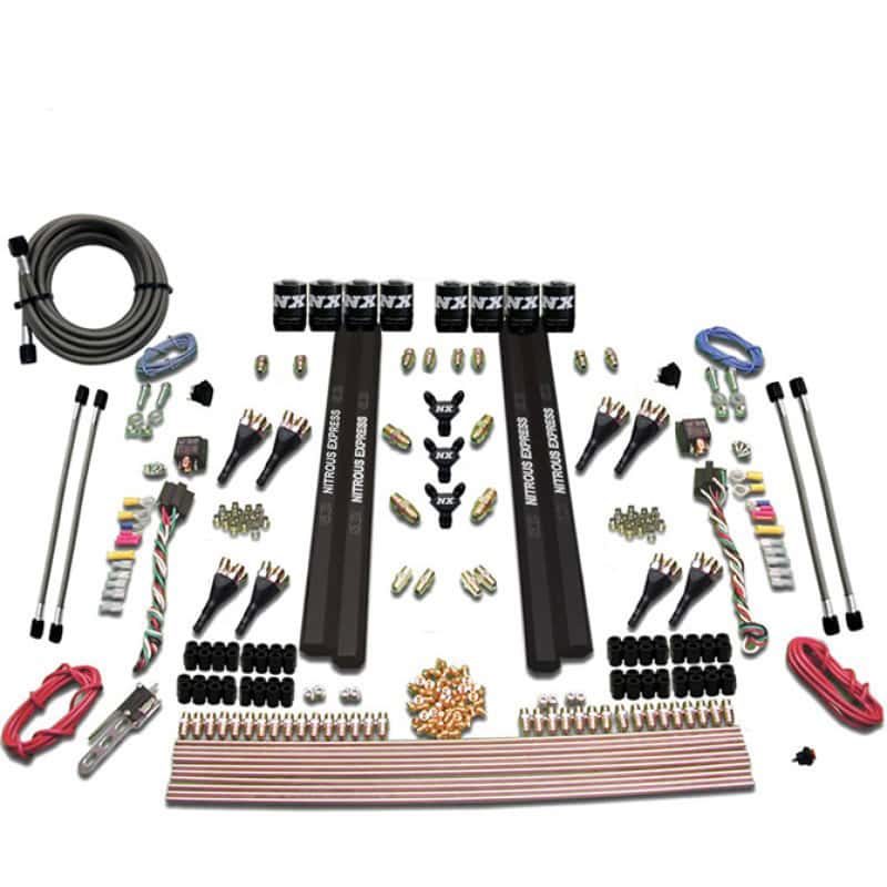Nitrous Express — Nitrous Express SX2 Dual Stage/Alcohol 8 Solenoid Nitrous Kit (200-1200HP) w/o Bottle
Injection System Kit
N2OSys - view 3