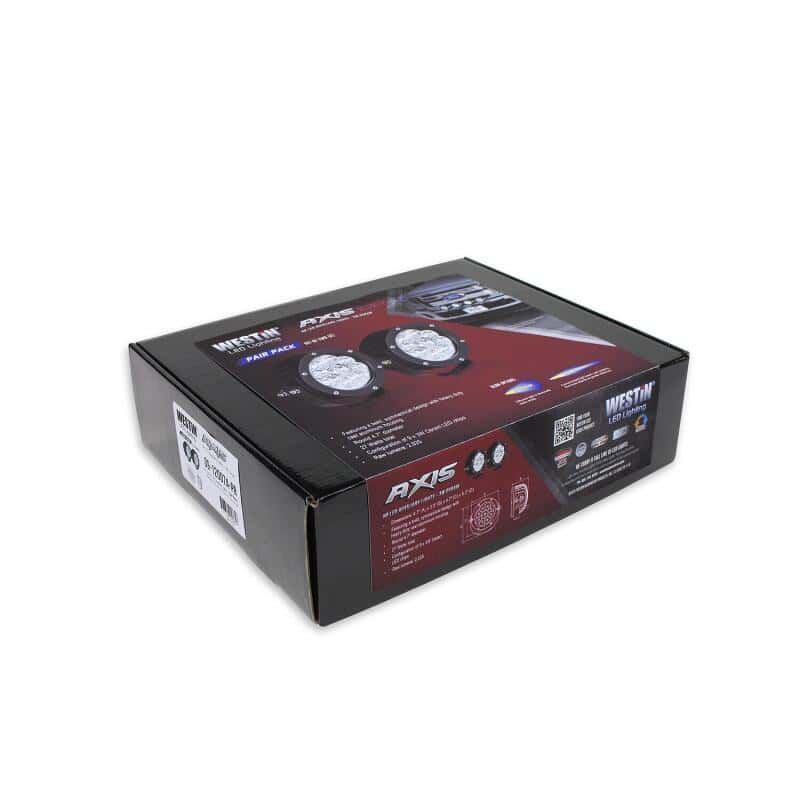 Westin — Westin Axis LED Auxiliary Light 4.75 inch Round Spot w/3W Osram (Set of 2) - Black
Offroad/Racing Lamp - view 4