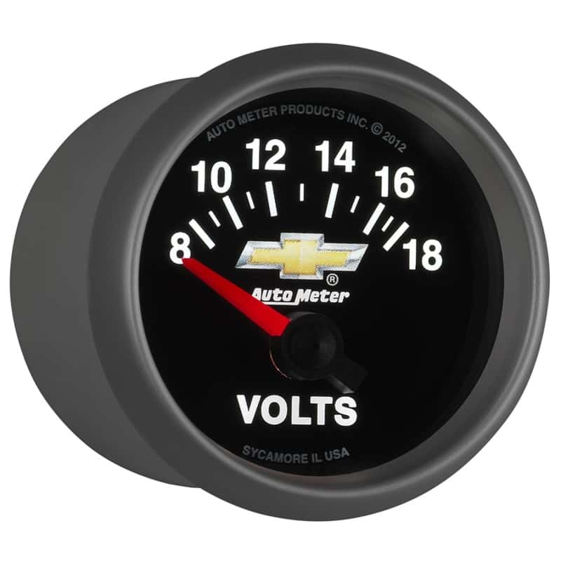 AutoMeter — AutoMeter Gauge Voltmeter 2-1/16in. 18V Electric Chevy Gold Bowtie
GA 2" VOLT 18V COPO - view 12