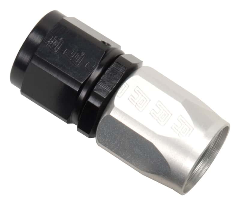 Russell — Russell Performance -6 AN Black/Silver Straight Full Flow Hose End
Hose Fitting - view 1