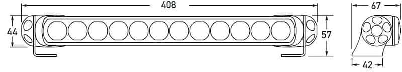 Hella — Hella LED Lamp Light Bar 9-34V 350/16in PEN MV ECE - view 20