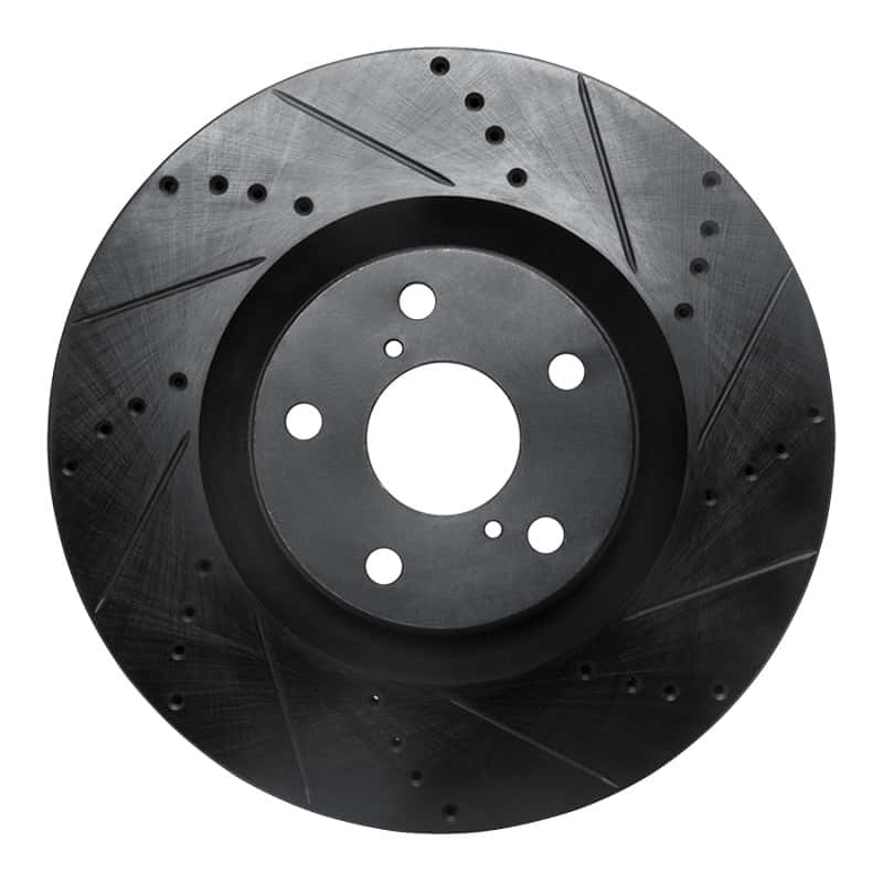 R1 Concepts — R1 09-11 Lexus GS350 Right Front Drilled & Slotted Black Brake Rotor
R1 Brake Rotor Drill - view 1