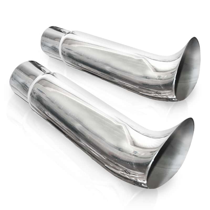 Stainless Works — Stainless Works Elf Ear Exhaust Tips 2 1/4in Body 2 1/4in ID Inlet - view 1