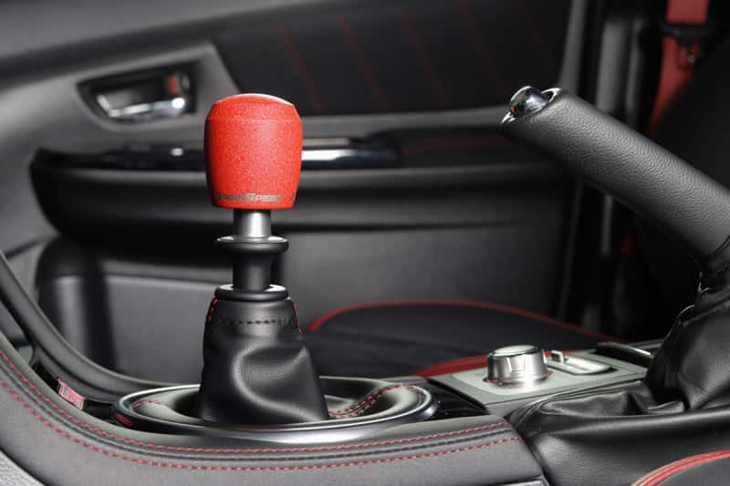 GrimmSpeed — GrimmSpeed Stubby Shift Knob Stainless Steel Red - M12x1.25 - view 4