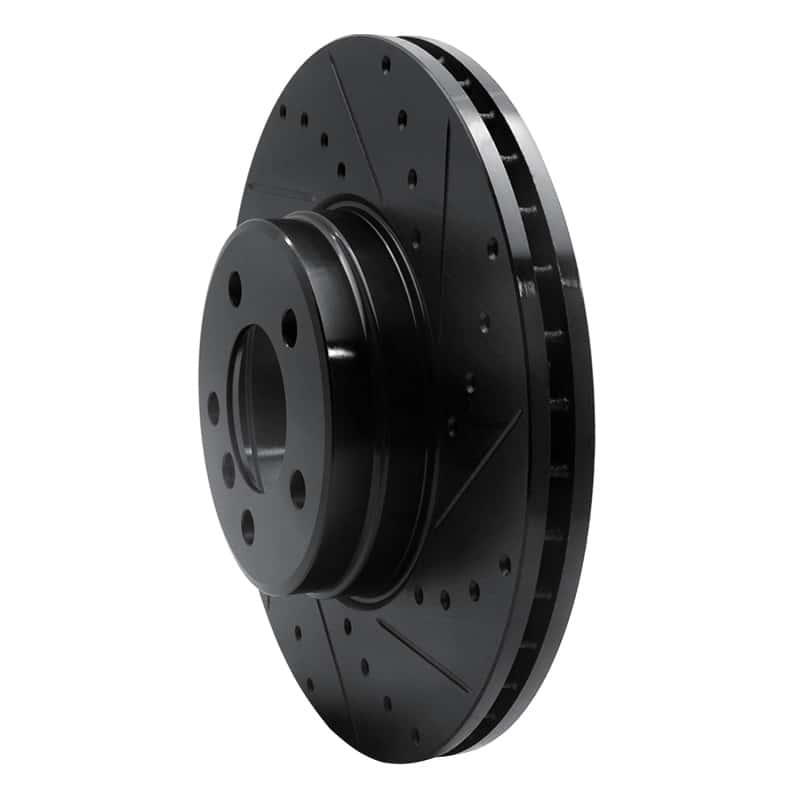 R1 Concepts — R1 03-05 Land Rover Range Rover Front Right Drilled & Slotted Black Brake Rotor
R1 Brake Rotor Drill - view 2