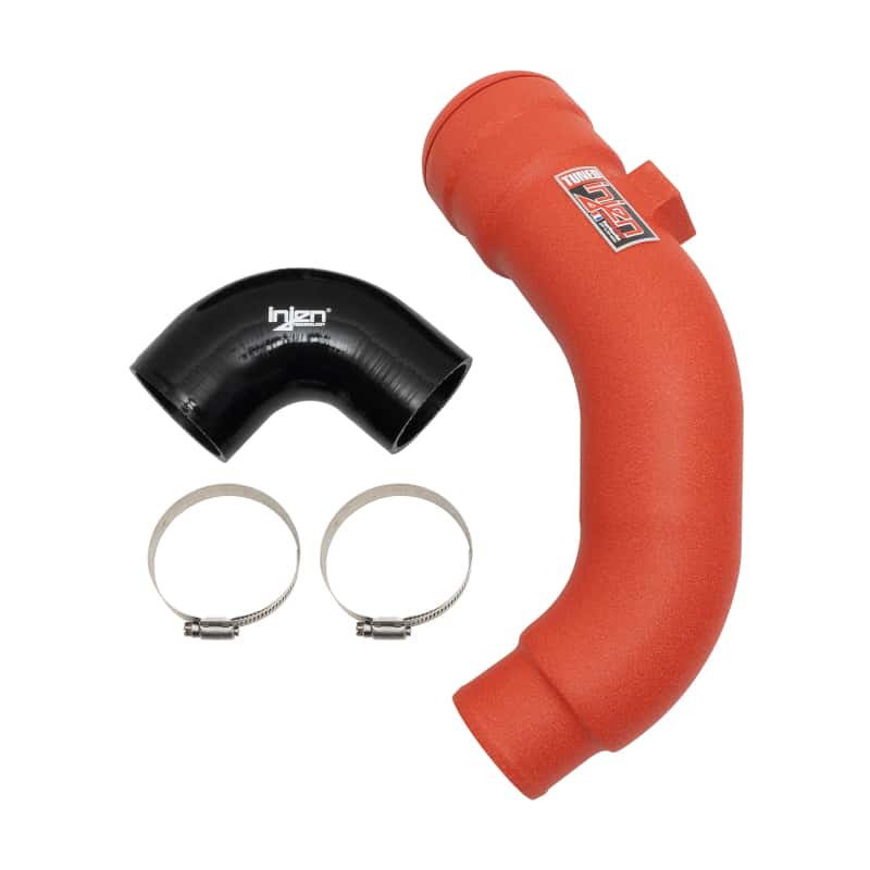 Injen — Injen 17-22 Ford F250/F/350/F-450/F-550 V8-6.7L Turbo Diesel Wrnkl Red Intercooler Cold Side Piping
Intercooler Pipe - view 2