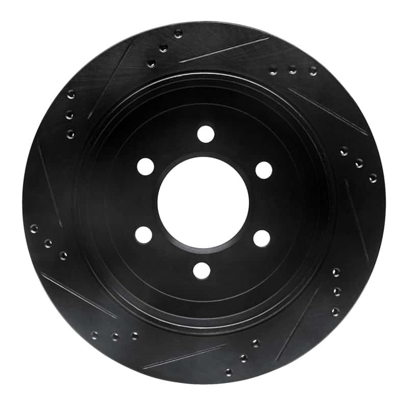 R1 Concepts — R1 02-06 Ford Expedition Rear Right Drilled & Slotted Black Brake Rotor
R1 Brake Rotor Drill - view 5
