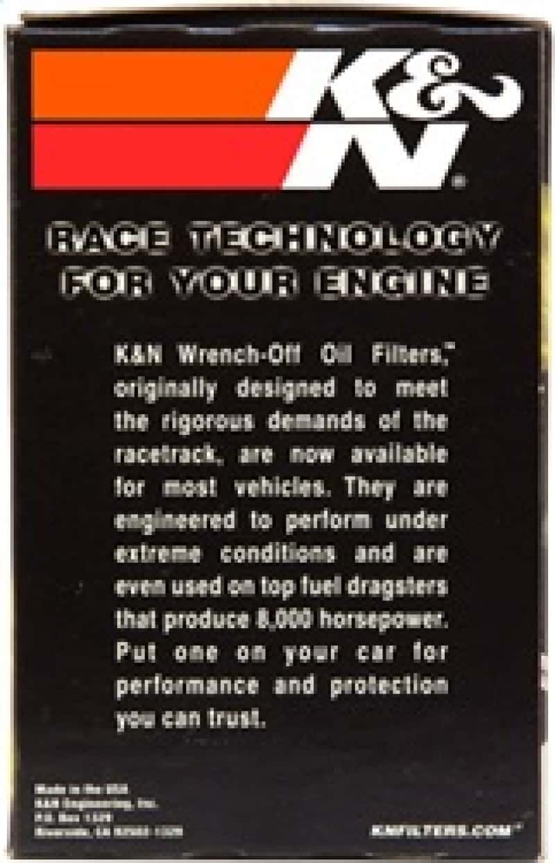 K&N Engineering — K&N Universal Performance Gold Oil Filter - view 13