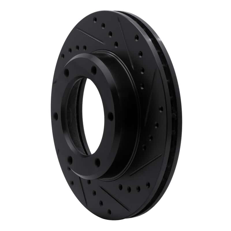 R1 Concepts — R1 90-92 Toyota Land Cruiser Front Right Drilled & Slotted Black Brake Rotor
R1 Brake Rotor Drill - view 2