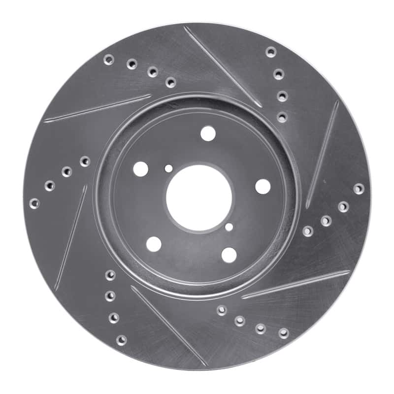 R1 Concepts — R1 15-19 Subaru Legacy Front Left Drilled & Slotted Silver Brake Rotor
R1 Brake Rotor Drill - view 5
