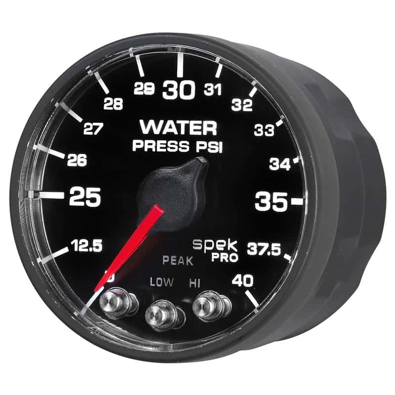 AutoMeter — Autometer Spek-Pro - Nascar 2-1/16in Water Press 0- 40 psi Bfb
GA 2" WP 40 BFB SPEK - view 3