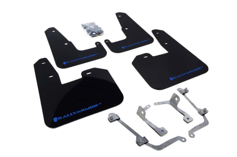 Rally Armor — Rally Armor 08-11 Subaru STI (Hatch Only) / 11-14 WRX (Hatch Only) Black UR Mud Flap w/Blue Logo
Mud Flap - view 1