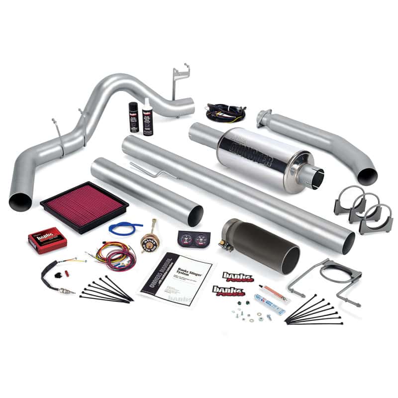 Banks Power — Banks Power 01 Dodge 5.9L 235Hp Ext Cab Stinger System - SS Single Exhaust w/ Black Tip
Power/Efficiency Sys - view 1