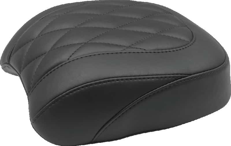Mustang Motorcycle — Mustang 18-21 Harley Fat Bob Standard Touring Passenger Seat Trapezoid - Black - view 2