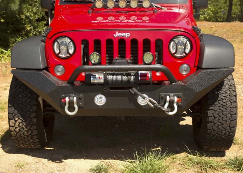 Rugged Ridge — Rugged Ridge Spartan Front Bumper HCE W/Overrider 07-18 Jeep Wrangler JK
OFFROAD_BUMPERS
Bumper- Front - view 4