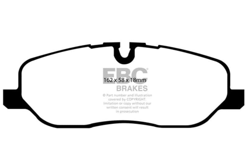 EBC — EBC 05-10 Land Rover LR3 4.4 Ultimax2 Front Brake Pads
Disc Brake Pad - view 1