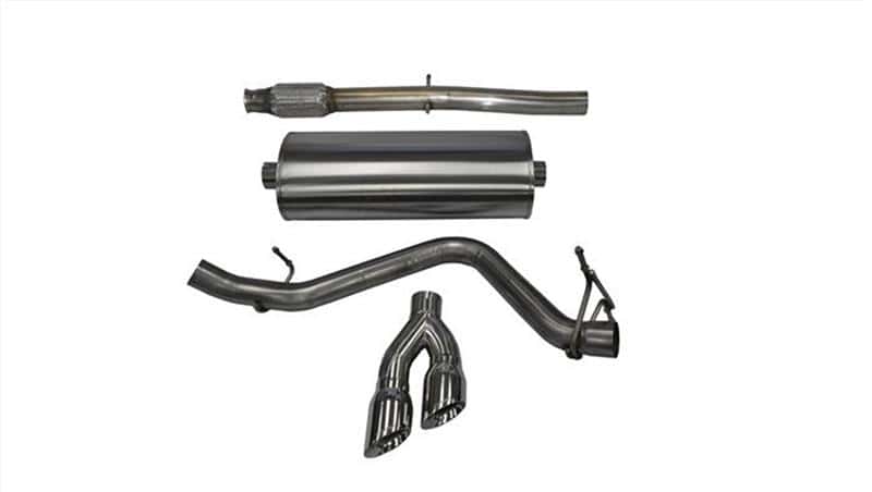 CORSA Performance — Corsa 2014-2019 Chevy Silverado 1500 5.3L V8 CC / SB 3in Single Side Exit Touring Cat-Back Exhaust
Exhaust - view 3